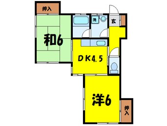 間取図 ドエル新宿