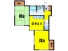 ドエル新宿（鴻巣市新宿） 2DKの間取り