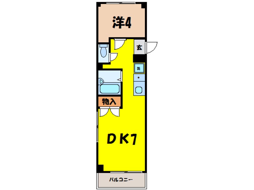 間取図 熊谷朝日第二ハイツ（熊谷市鎌倉町）