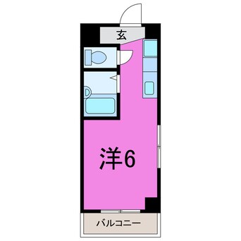 間取図 熊谷朝日第二ハイツ（熊谷市鎌倉町）