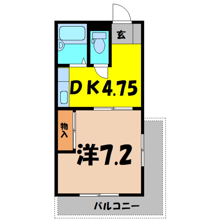 間取図 小林コーポ（熊谷市村岡）