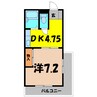 小林コーポ（熊谷市村岡） 1DKの間取り