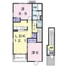 アバンツァート・ヴィラⅡ（熊谷市柴） 2LDKの間取り