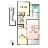 ベル・グラース（熊谷市妻沼） 2DKの間取り