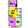 ハイライズマンション 3DKの間取り