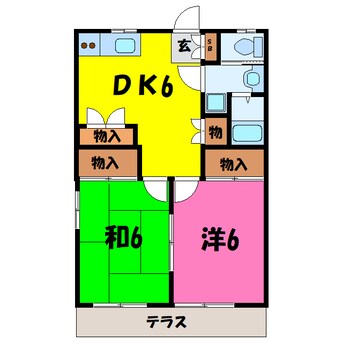 間取図 ドリームハイツ（熊谷市曙町）