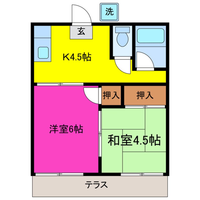 間取図 コーポレス芙蓉（行田市持田）