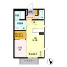 アンシャンテ東方（深谷市東方） 1DKの間取り
