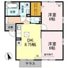 トスカーナ（深谷市上柴町西）700011214 2DKの間取り