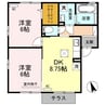 トスカーナ（深谷市上柴町西） 2DKの間取り