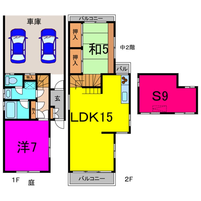 間取図 テスラ（熊谷市赤城町）