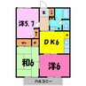 ヴィラカゴハラ（熊谷市新堀） 3DKの間取り