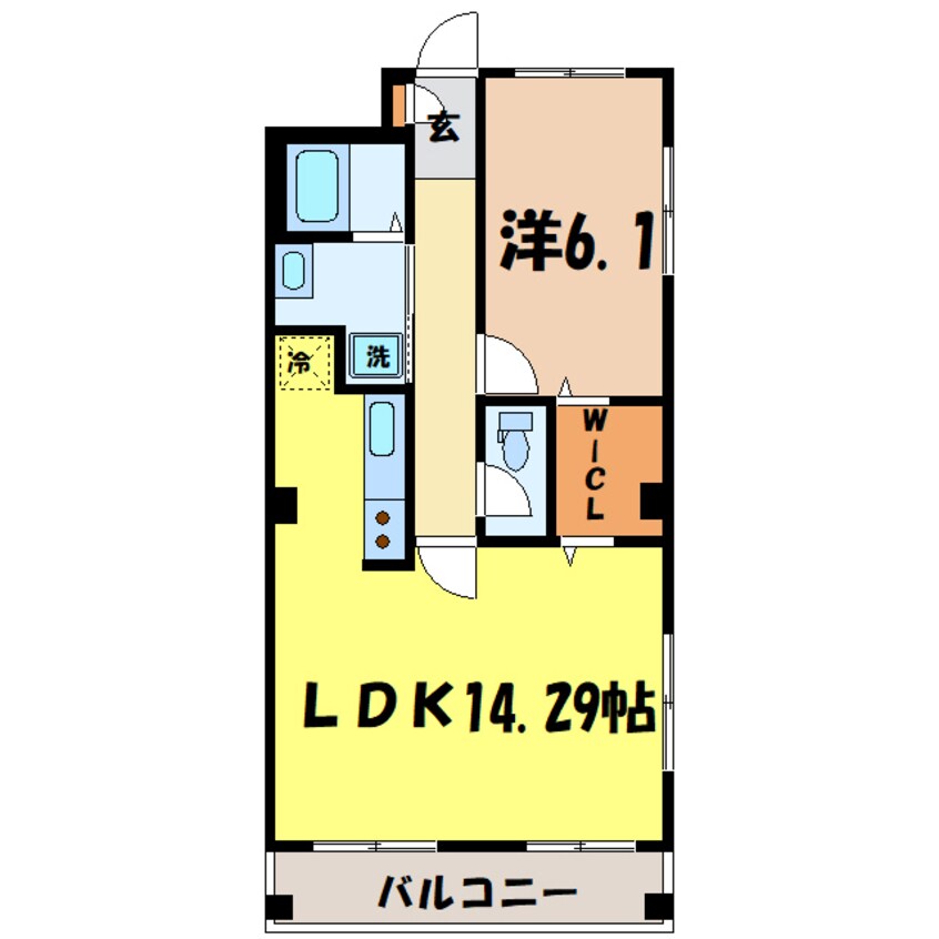 間取図 カーサコート熊谷（熊谷市広瀬）