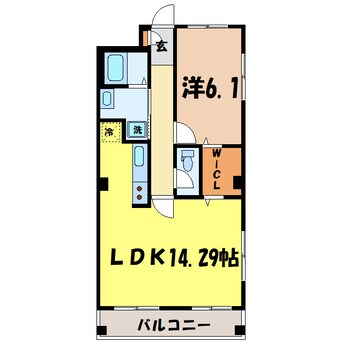 間取図 カーサコート熊谷（熊谷市広瀬）