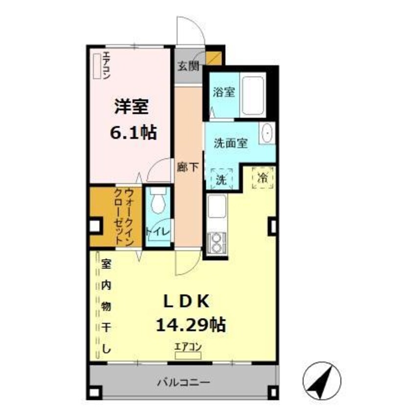 間取図 カーサコート熊谷（熊谷市広瀬）