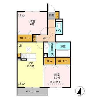 間取図 カーサ石原　Ｂ（熊谷市石原）