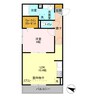 フローラ（行田市門井町） 1LDKの間取り