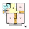 センティアム岡部Ａ・B（深谷市岡）700037120 3DKの間取り