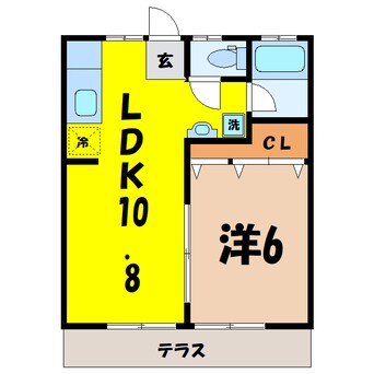 間取図 シャトレ上柴（深谷市上柴町西）