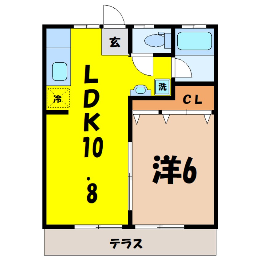 間取図 シャトレ上柴（深谷市上柴町西）