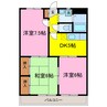 リゾート柴（深谷市上柴東） 3DKの間取り