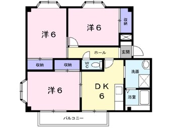 間取図 ブルメリアⅠ・Ⅱ（熊谷市別府）1-005172002