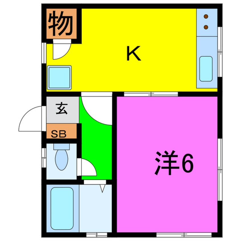 間取図 銀座コーポK