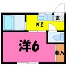 メゾン曙 1Kの間取り