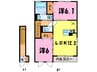 ラ・ピーノ　3・4（熊谷市石原） 2LDKの間取り