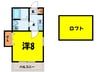 レジデンスTM宮前町（熊谷市宮前町） 1Kの間取り