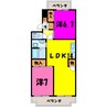 行田ハイツ（行田市宮本） 2LDKの間取り