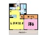 ロハス宮本町（熊谷市宮本町） 1LDKの間取り