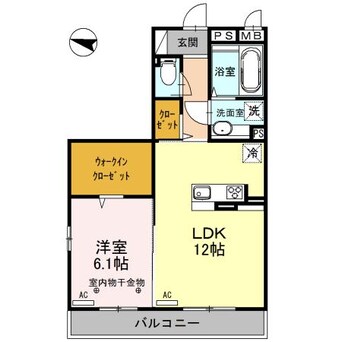 間取図 フォルトゥーナ（熊谷市美土里町）700063350-001