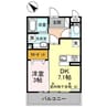 First Stage 上柴（深谷市上柴町西） 1DKの間取り