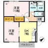 エルメス・ローズ（行田市佐間） 2DKの間取り