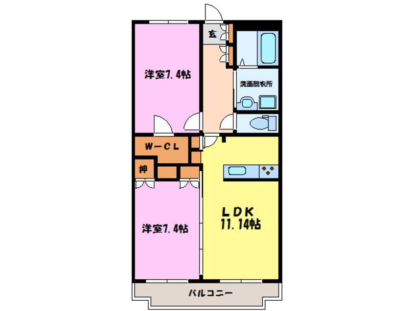 間取図 ボヌール（深谷市上野台）