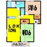 ファミールA・B棟（深谷市上柴町西） 2LDKの間取り