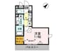 ジョーヌエトワール（熊谷市弥生） 1Kの間取り