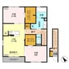 ラフォーレ（熊谷市新堀） 2LDKの間取り