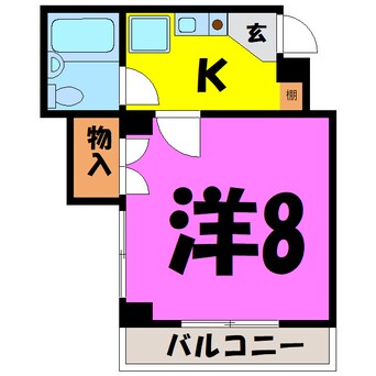 間取図 カワラマチハイツ伊勢町（熊谷市伊勢町）