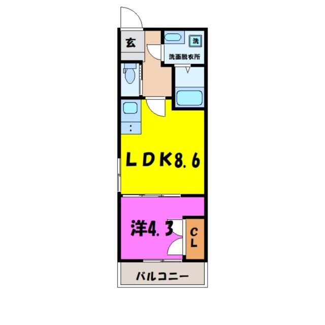 間取り図 Cosmo Villa Kumagaya（熊谷市妻沼）