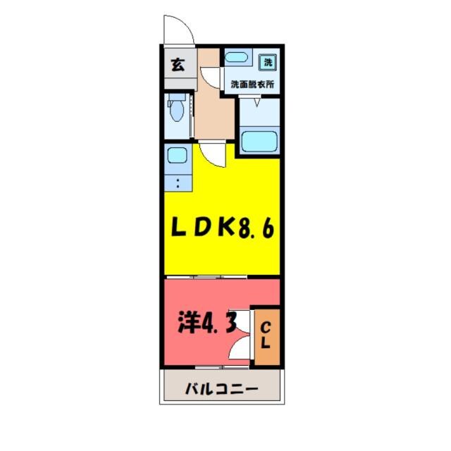 間取り図 Cosmo Villa Kumagaya（熊谷市妻沼）