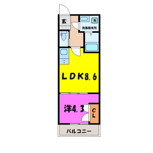 間取り図 Cosmo Villa Kumagaya（熊谷市妻沼）