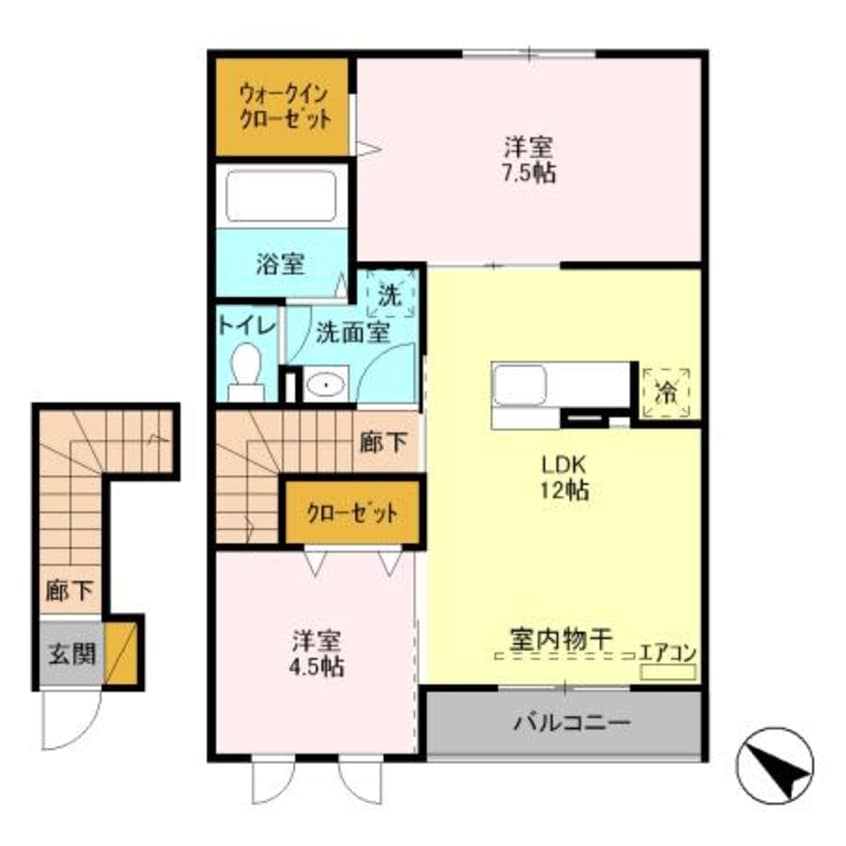 間取図 サンリバー（熊谷市新堀）
