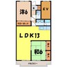 アモ末広（熊谷市末広） 2LDKの間取り