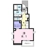 ラ　フロラージュⅢ（行田市谷郷） 1Kの間取り