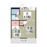 斉藤アパート 2DKの間取り