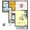コート・シャルマンＫ（熊谷市広瀬） 1LDKの間取り