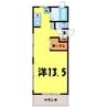 葵マンション（熊谷市新堀） 1Rの間取り