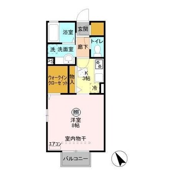 間取図 ルピナスC（深谷市東方）